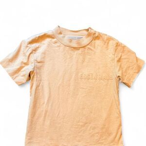 Fear of God Essentials Beige T-Shirt XXS Cotton Tonal Logo